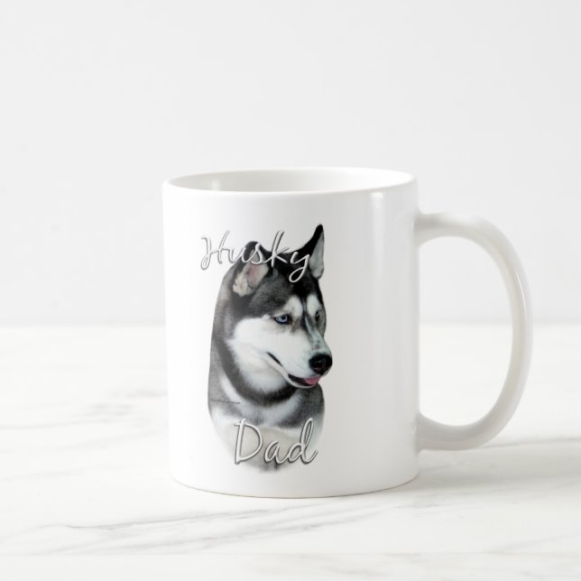 Caneca De Café Siberian Husky (blk) Pai 2 (Direita)