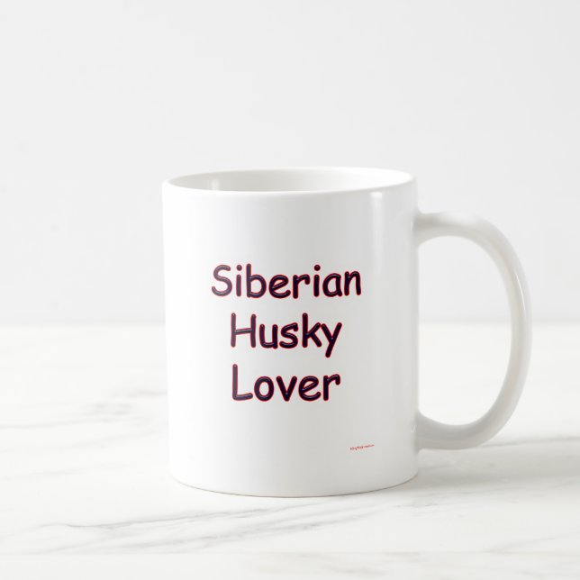 Caneca De Café Siberian Husky Lover (Direita)