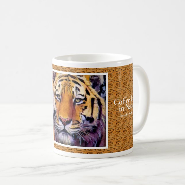 Caneca De Café SIBERIAN TIGER［Classic Mug］ (Frente Esquerda)