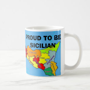 Caneca De Café Sicilia, siciliano orgulhoso