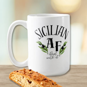 Caneca De Café Siciliano AF - Aceite - Herança Divertida