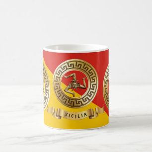 Caneca De Café Siciliano Flag Mug