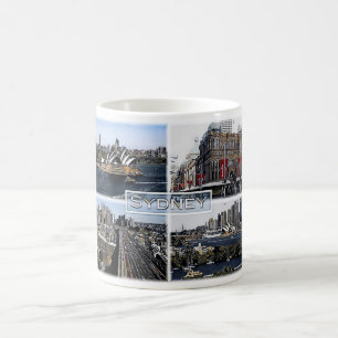 Caneca De Café Sidney - Austrália - Mosaico -