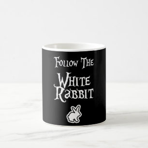Caneca De Café Siga o coelho branco
