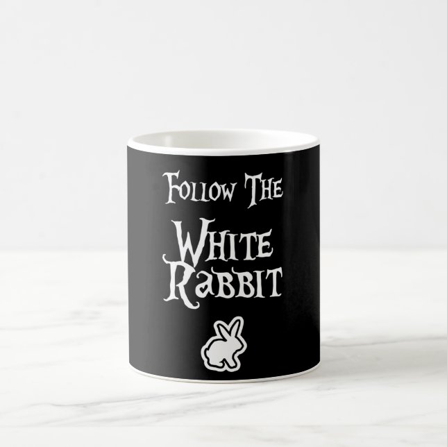 Caneca De Café Siga o coelho branco (Centro)