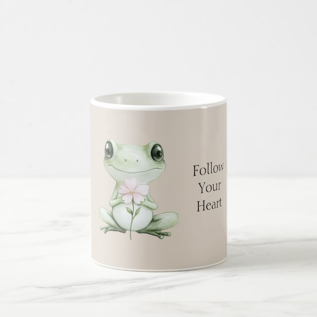 Caneca De Café Siga o Seu Sapo de Coração (Centro)