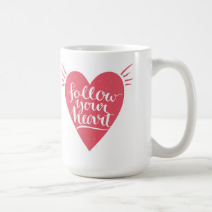 Caneca De Café Siga seu coração