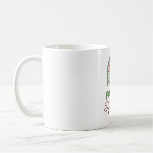 Caneca De Café Siga seu Retrorno Arco-Íris Inspiracional Desi