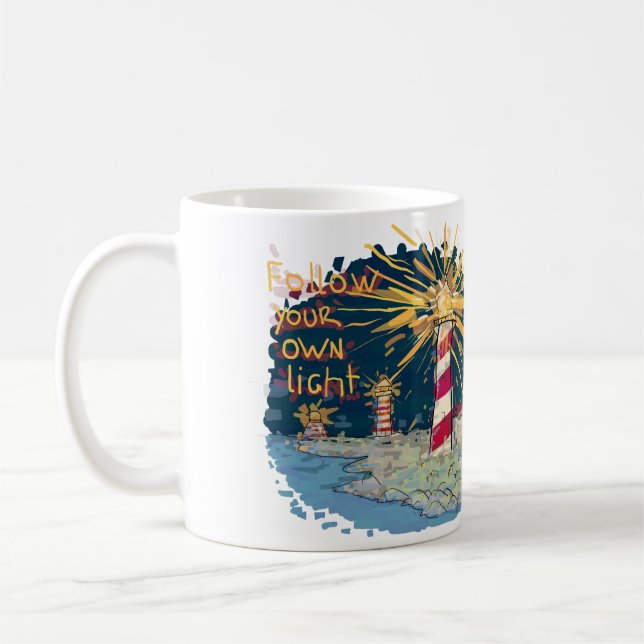 Caneca De Café Siga sua própria luz (Esquerda)
