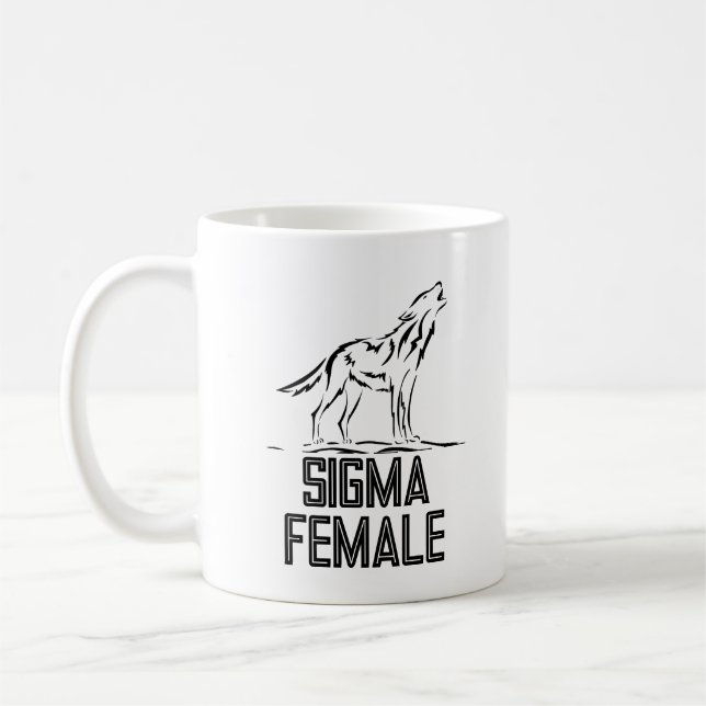 Caneca De Café Sigma fêmea Lone Wolf (Esquerda)