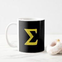 Sigma - Símbolos Matemáticos Coffee Mug