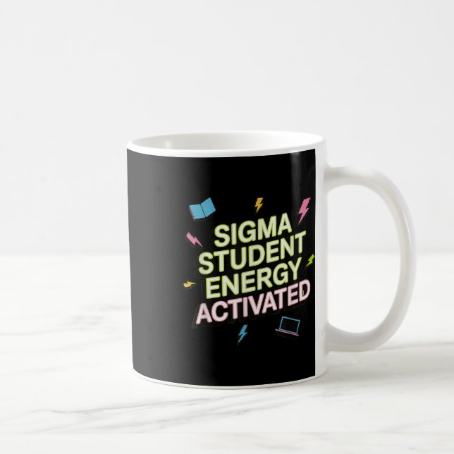 Caneca De Café Sigma Student Energy Activated, Back To School, Ge (Direita)