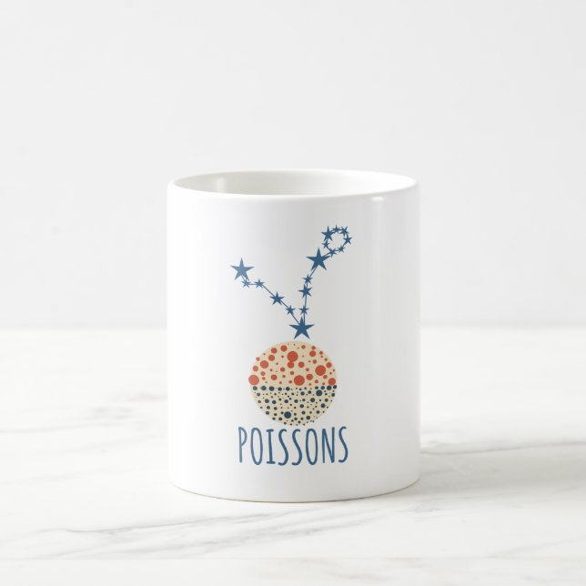 Caneca De Café signe astrologique Poissons (Centro)