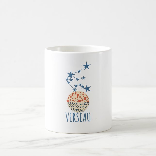 Caneca De Café Signe du zodiaque Verseau (Centro)