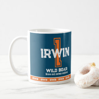 Caneca De Café Significado do nome Irwin monograma esportivo lara