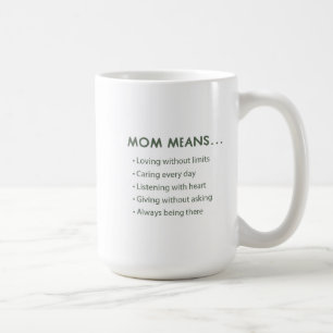 Caneca De Café Significado Inspirador do Envoltório Floral Mãe