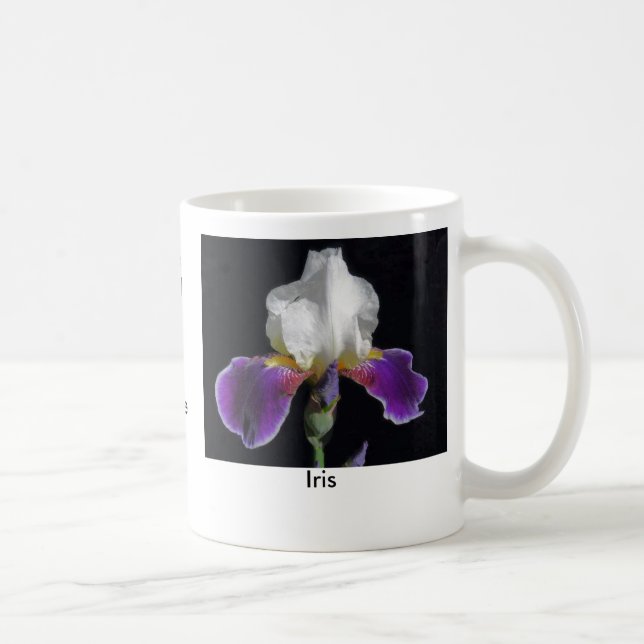 Caneca De Café Significado na natureza: Flor da íris (Direita)