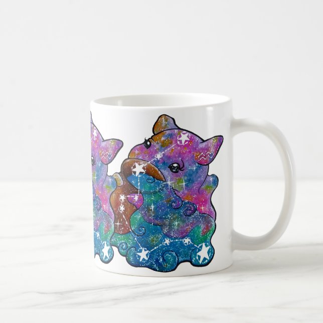 Caneca De Café Signo de Áquario (Direita)