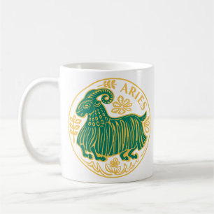 Caneca De Café Signo de Áries do Zodíaco