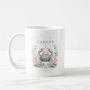 Caneca De Café Signo Zodiacal Câncer Astrologia Horóscopo Vintage