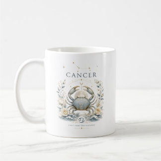 Caneca De Café Signo Zodiacal Câncer Astrologia Horóscopo Vintage