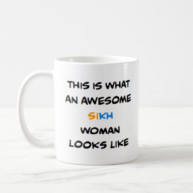 Caneca De Café sikh woman, awesome coffee mug (Esquerda)