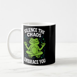 Caneca De Café Silencie o Caos Abrace a Consciência da Mindfulnes