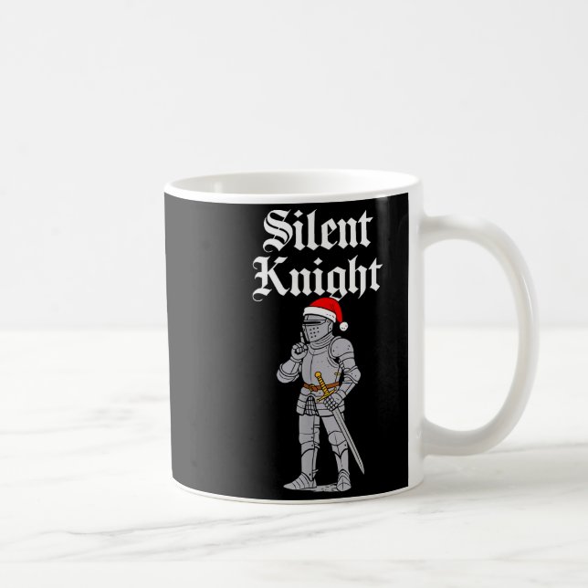 Caneca De Café Silent Santa Knight Christmas Medieval Costume Men (Direita)