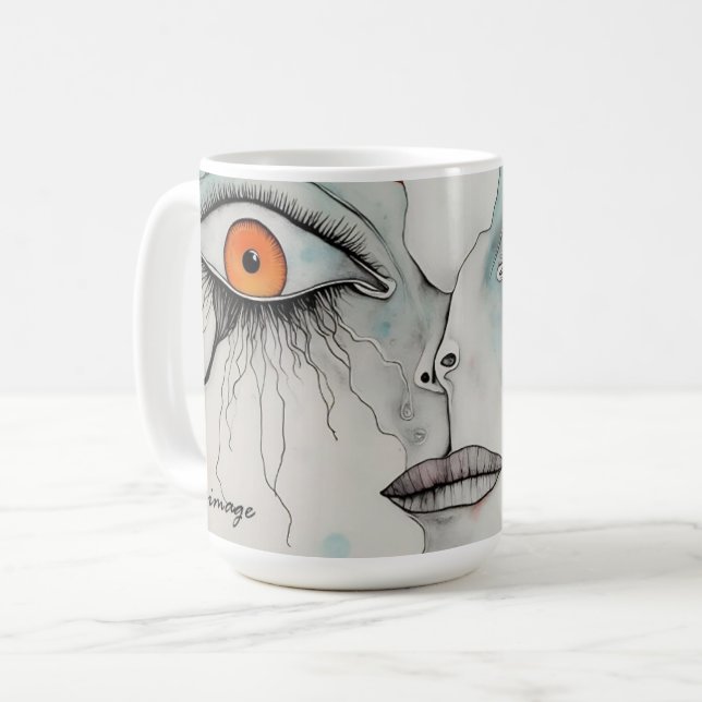 Caneca De Café "Silent Witness" Art Mug de DAKimage (Frente Esquerda)