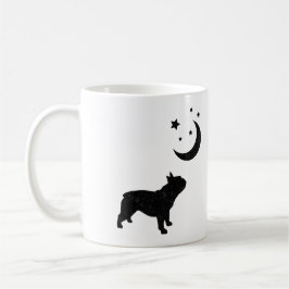 Caneca De Café Silhouette Black Bulldog Francês