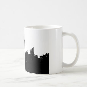 Caneca De Café Silhouette Black White New York