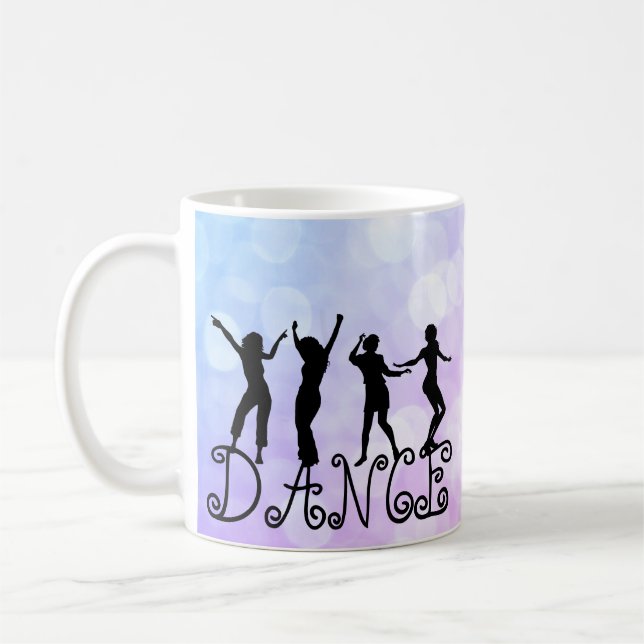 Caneca De Café Silhouette Dancers Bokeh Dance (Esquerda)