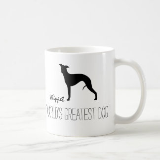 Caneca De Café Silhouette de chicote | O maior costume de cães do