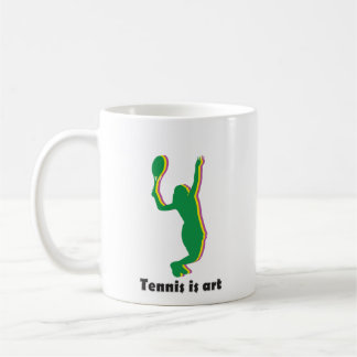Caneca De Café Silhouette de mulher tocando tênis