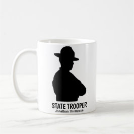 Caneca De Café Silhouette Personated State Trooper Coffee Mug