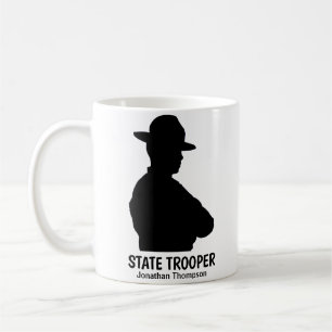 Caneca De Café Silhouette Personated State Trooper Coffee Mug