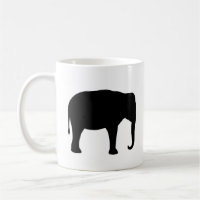 Silhouettes de Elefante Asiático | Animais Selvage