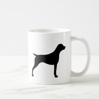 Caneca De Café Silhouettes de Ponteiro de Baixo Alemão