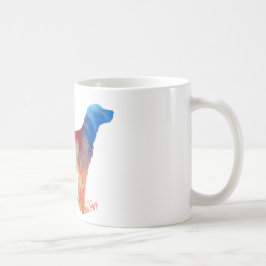 Caneca De Café Silhueta abstrata do setter inglês