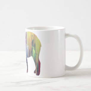 Caneca De Café Silhueta abstrata do Tapir