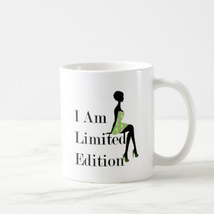 Caneca De Café Silhueta da forma eu sou citações da edição