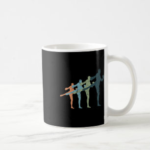 Caneca De Café Silhueta da Mãe e do Pai Esportistas - Kickboxing 