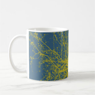Caneca De Café Silhueta de árvore de queda