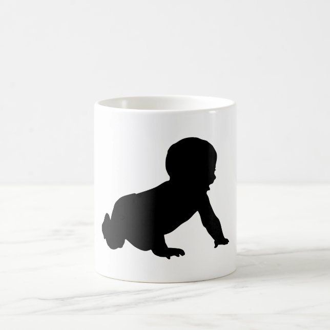 Caneca De Café Silhueta de Bebê (Centro)