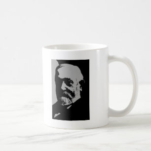 Caneca De Café Silhueta de Benjamin Harrison