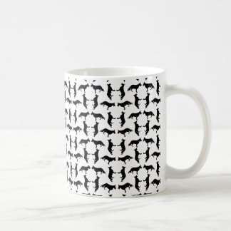 Caneca De Café Silhueta de cão pastor