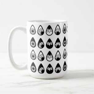 Caneca De Café Silhueta de Girassol Boho - Cricut Desenhado à Mão
