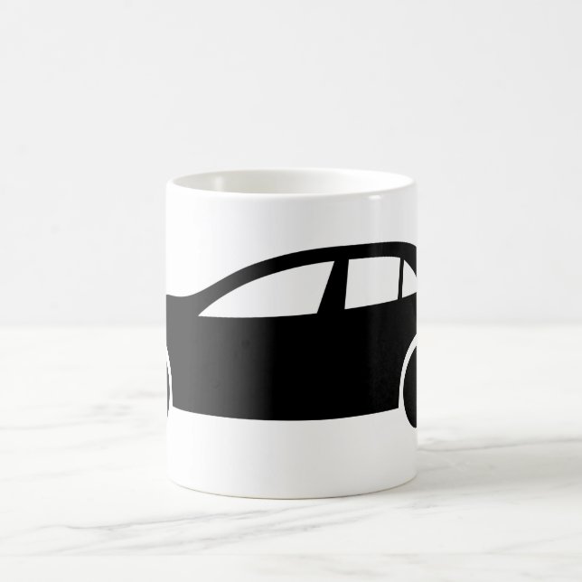 Caneca De Café Silhueta de Limusine (Centro)