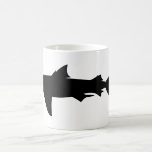 Caneca De Café Silhueta de tubarão