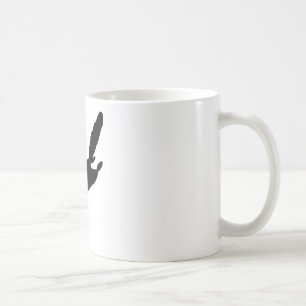 Caneca De Café Silhueta do esquilo de vôo